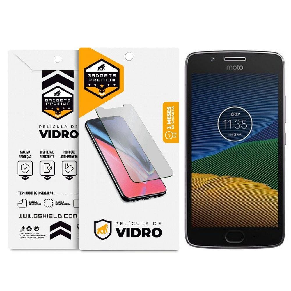 Pelicula de vidro dupla para Motorola Moto G5 Plus - Gshield