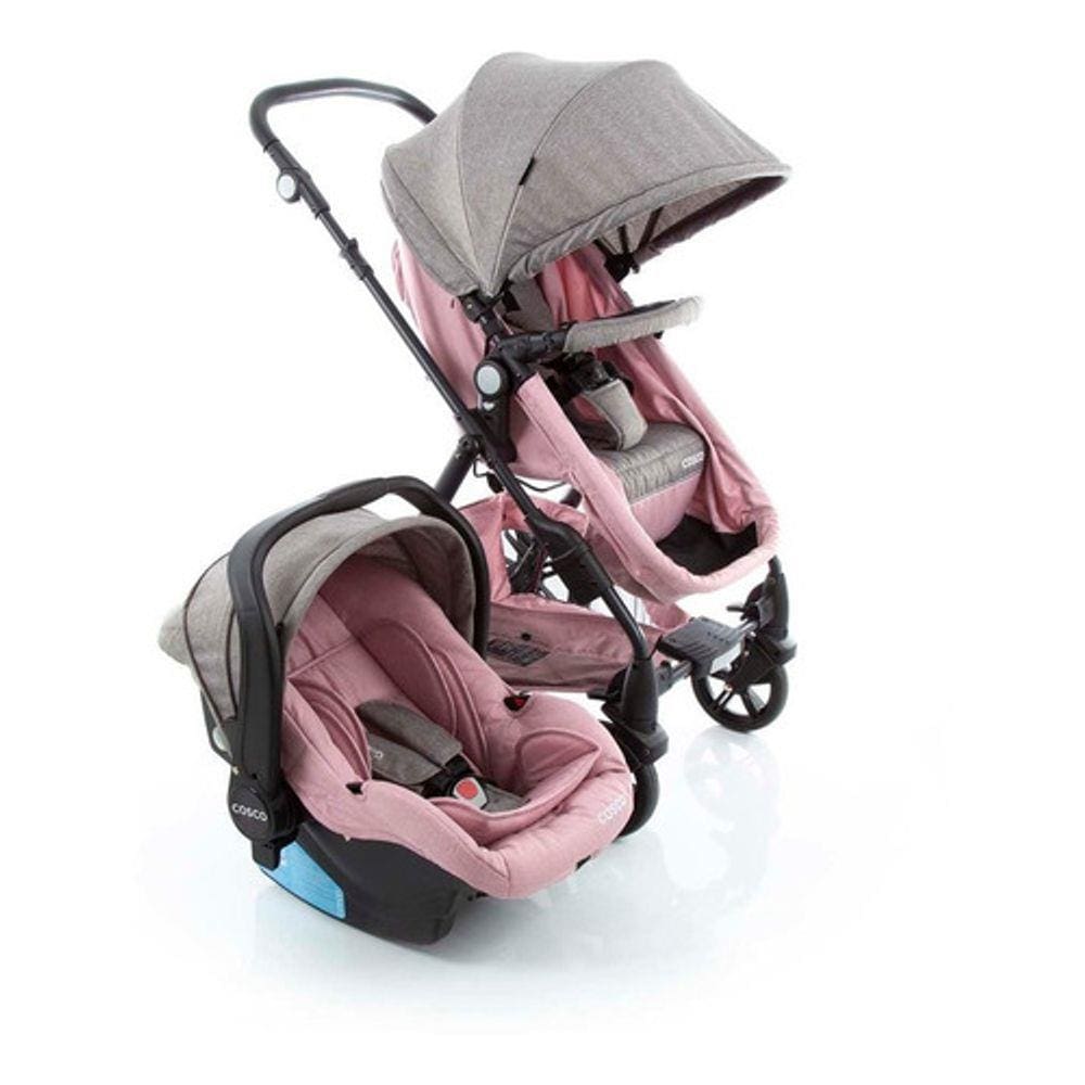 Travel System Poppy Trio Cosco - Rosa Mescla