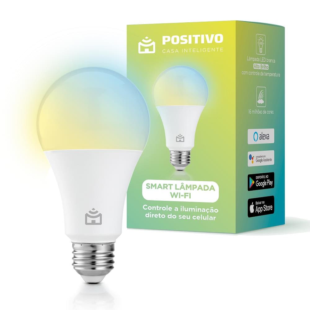 Smart Lâmpada LED Positivo Casa Inteligente com WiFi Bivolt