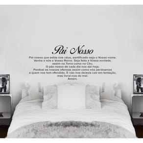 Adesivo Decorativo De Parede Frase Oração Pai Nosso