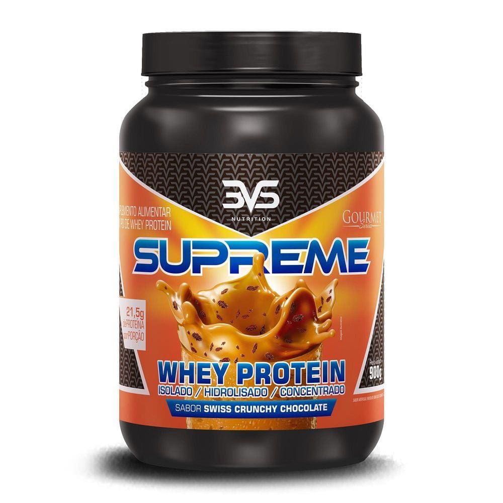 Whey Protein Whey Supreme Chocolate Branco 900G 3Vs