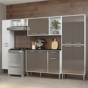 Cozinha Completa Armário e Balcão Xangai Classic Multimóveis