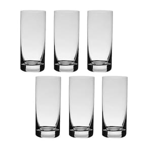 Jogo com 12 Copos De Cristal Para Água 300 ml Linha Barline Bohemia