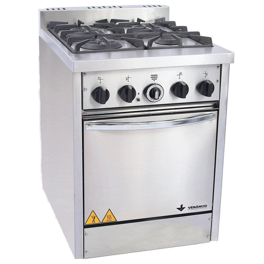 Fogao Gas Industrial Don Bidone 4 Bocas - Fdb4f_Venancio
