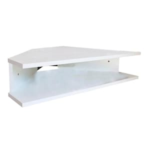 Mesa Suspensa Canto Notebook - Branco