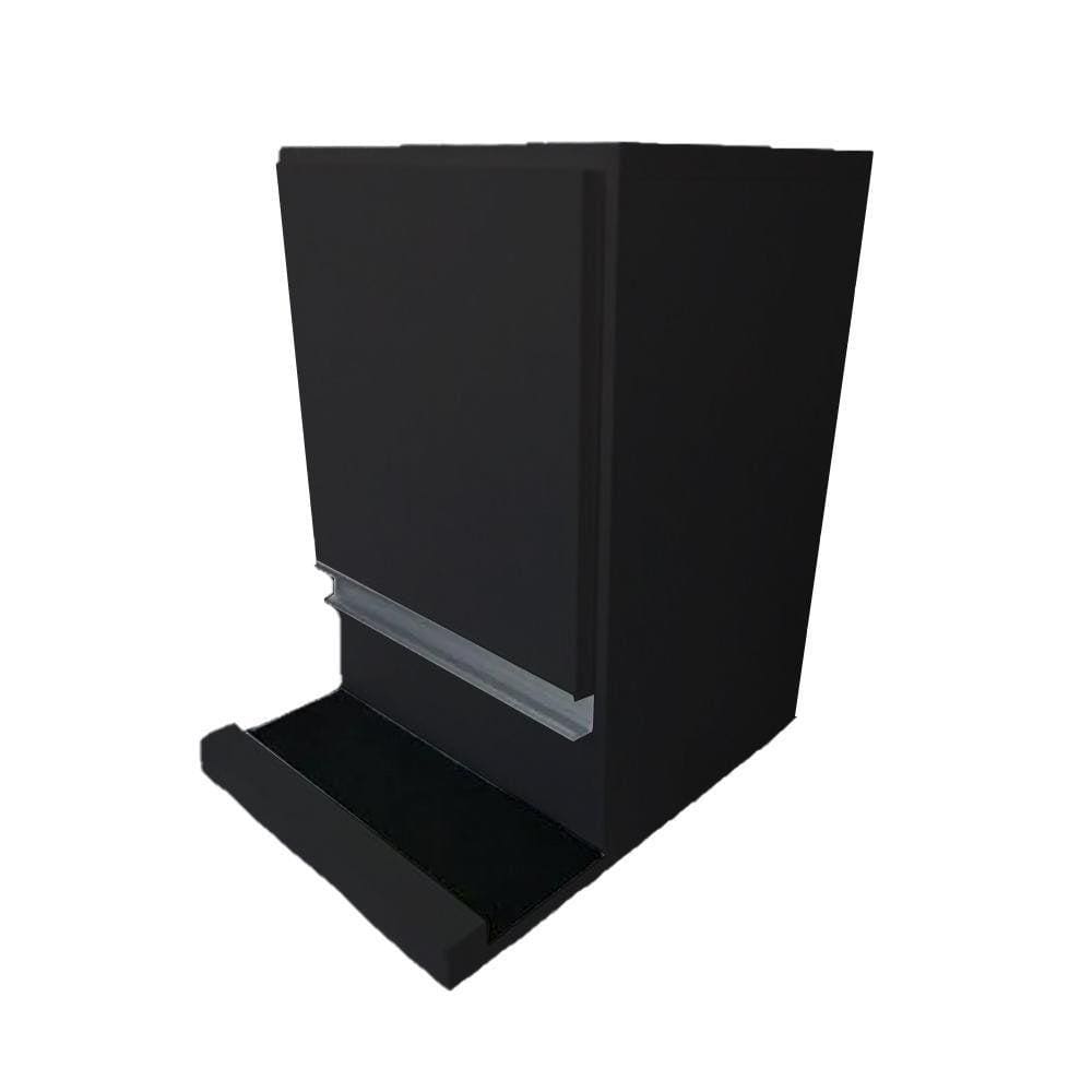 Suporte Para Bike Com Baú Em Mdf Preto