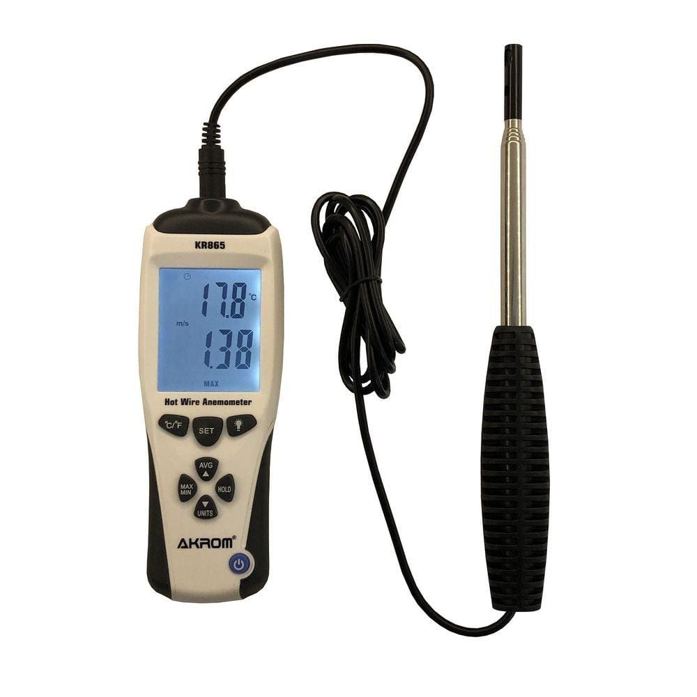 Anemômetro De Fio Quente Kr865 Com Certificado De Calibração
