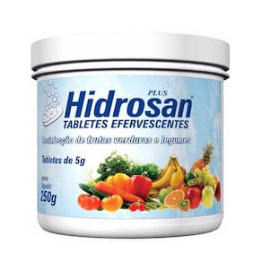 Hidrosan Efervescente Desinfecção Hortifrutícolas Água 250g
