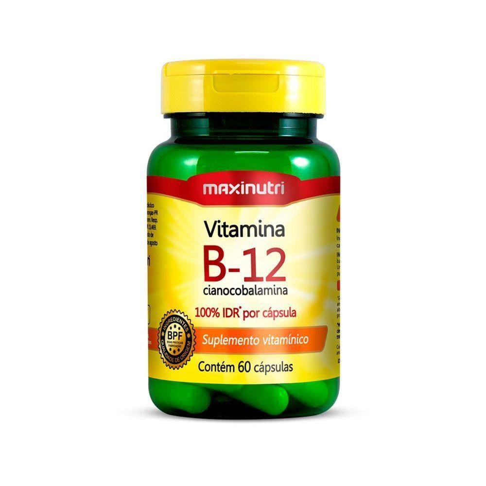 Vitamina b12 cianocobalamina 60 capsulas maxinutri Casas Bahia