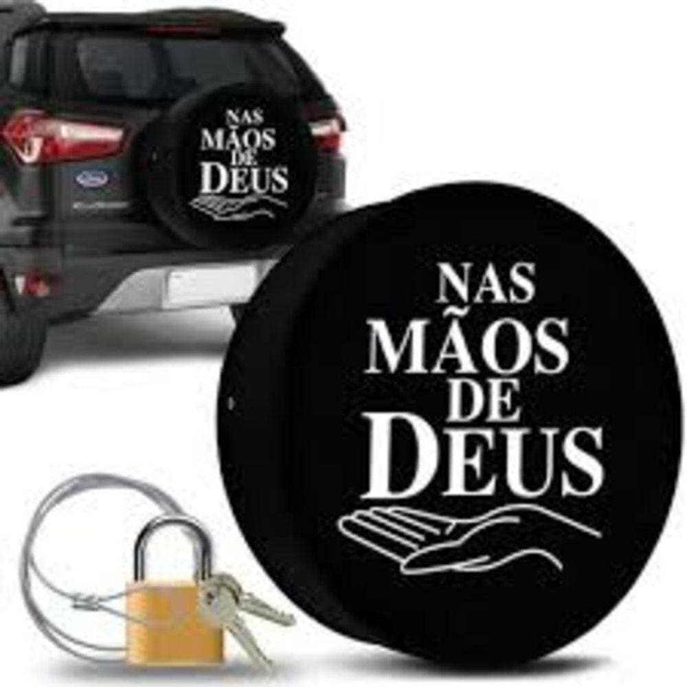 Capa Protetora Estepe Nas Mãos De Deus C/ Cadeado Doblô