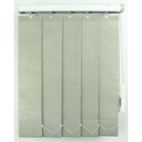 Persiana Vertical Em Tecido Blackout Crisdan Largura 1,35 X 1,35 Altura Cinza