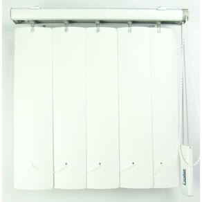 Persiana Vertical Em Pvc Crisdan Largura 2,20 X 1,60 Altura Branco
