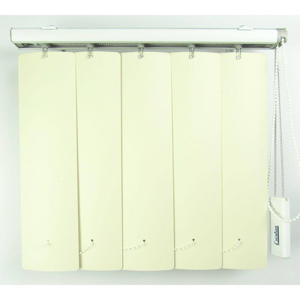 Persiana Vertical Em Pvc Crisdan Largura 1,50 X 1,50 Altura Bege