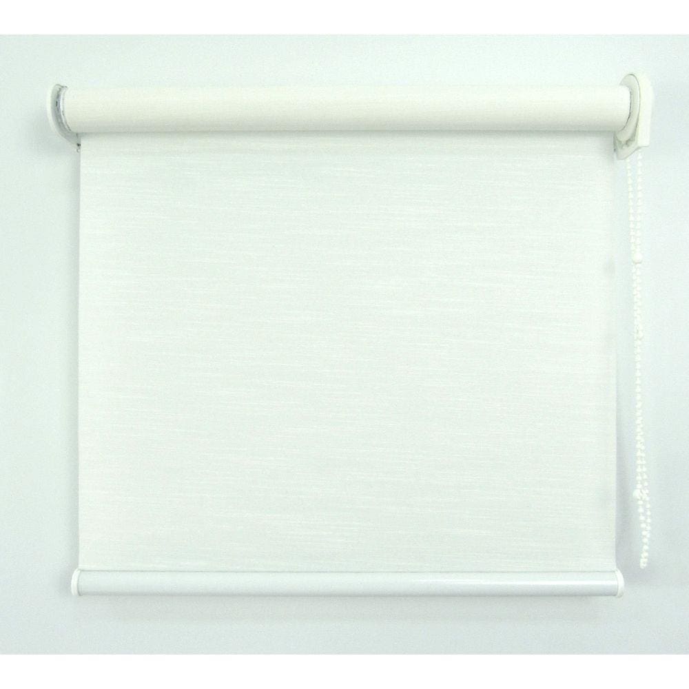 Cortina Rolô Napoles Traslúcido Crisdan 1,35 Largura X 1,35 Altura Branco