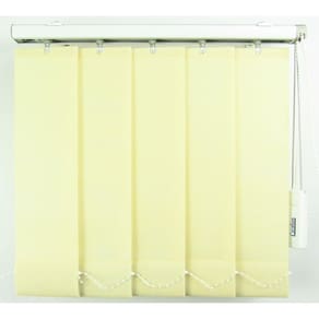 Persiana Vertical Em Tecido Crisdan Largura 2,20 X 1,60 Altura Creme