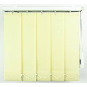 Persiana Vertical Em Tecido Crisdan Largura 2,00 X 2,20 Altura Creme