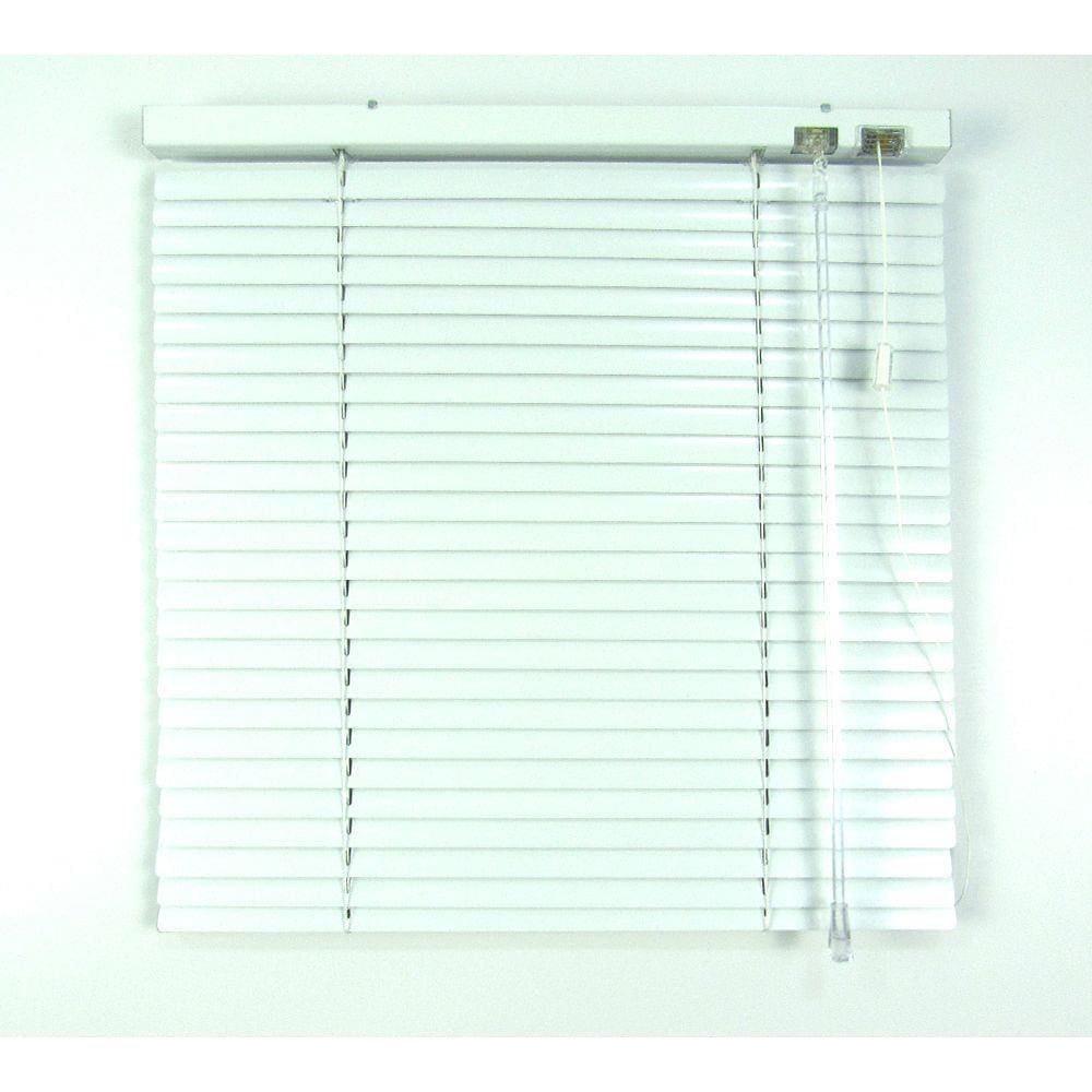 Persiana Horizontal 25Mm Alumínio Crisdan Largura 1,35 X 1,35 Altura Branco