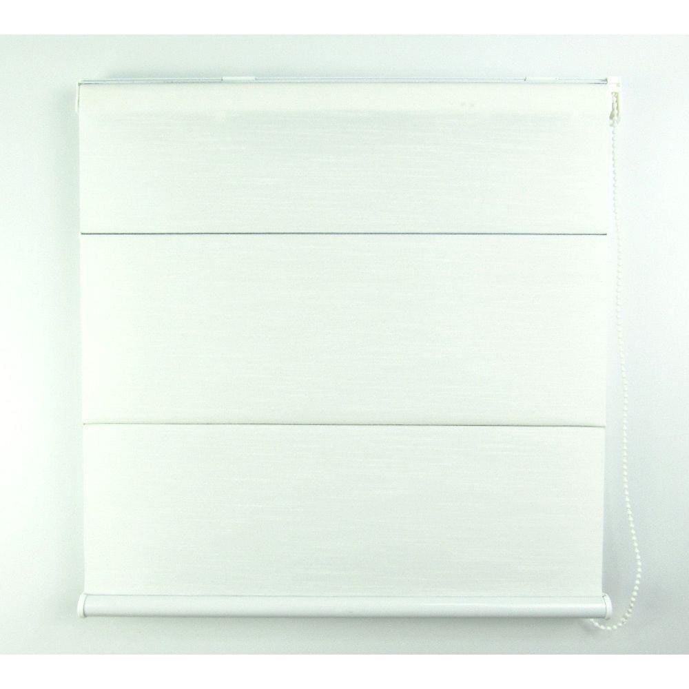 Cortina Romana Napoles Translúcido Crisdan 2,00 Largura X 1,60 Altura Branco