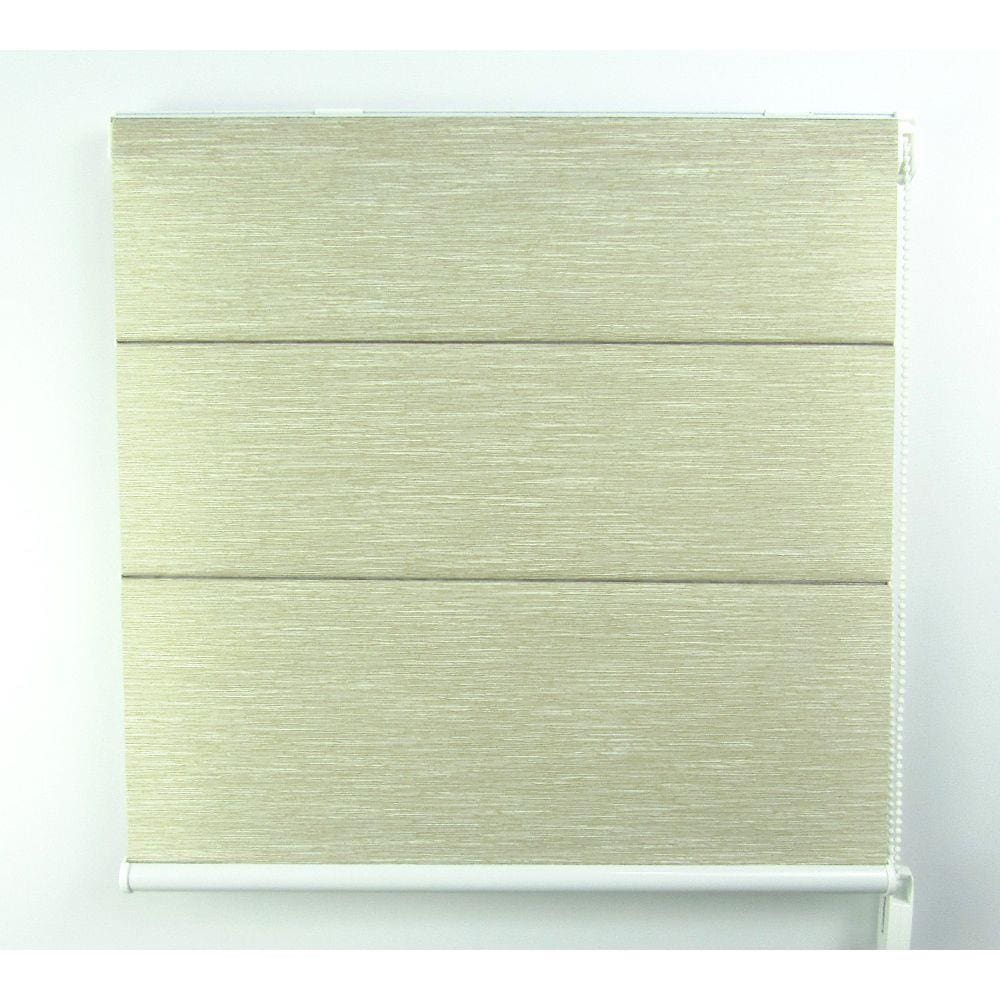 Cortina Romana Napoles Com Blackout Crisdan 2,00 Largura X 2,20 Altura Bege