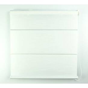 Cortina Romana Napoles Com Blackout Crisdan 1,40 Largura X 1,50 Altura Branco