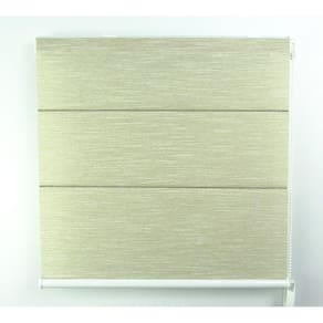 Cortina Romana Napoles Com Blackout Crisdan 1,60 Largura X 1,50 Altura Bege