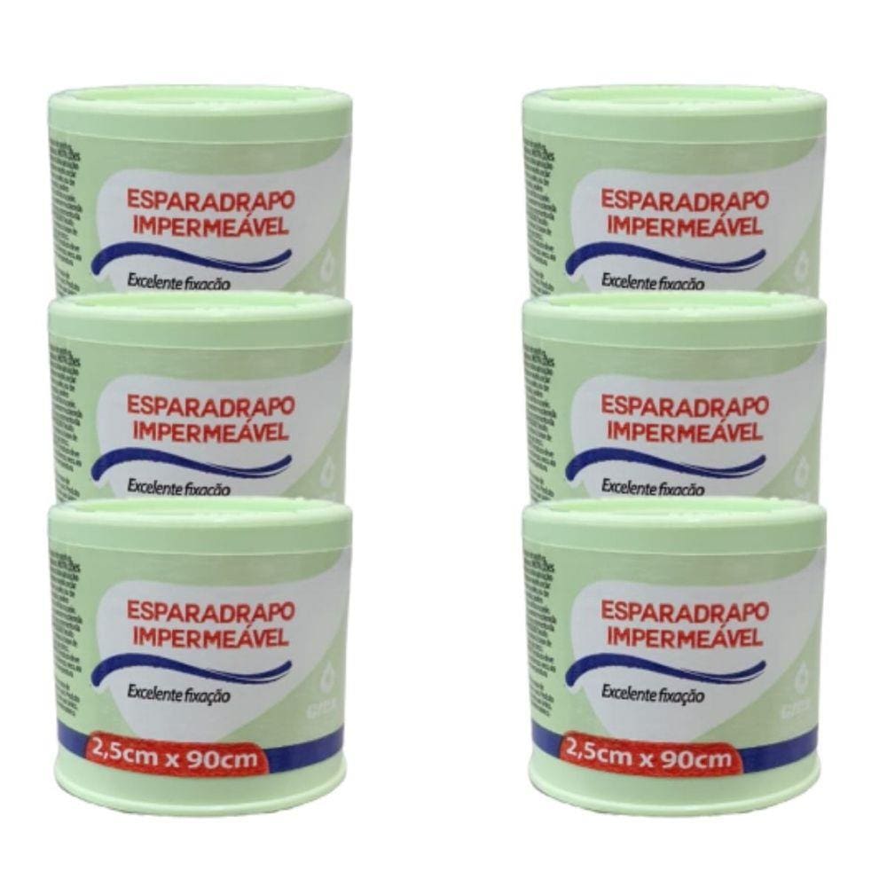 Esparadrapo 2,5cm X 9cm Kit com 6 Unidades