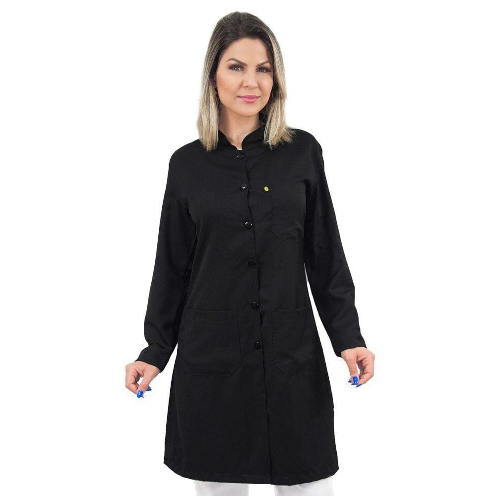 Jaleco Feminino acinturado Gola Padre