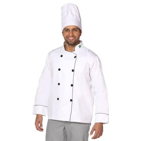 Dolmã Chef Cozinha Masculino Algodão Bandeira