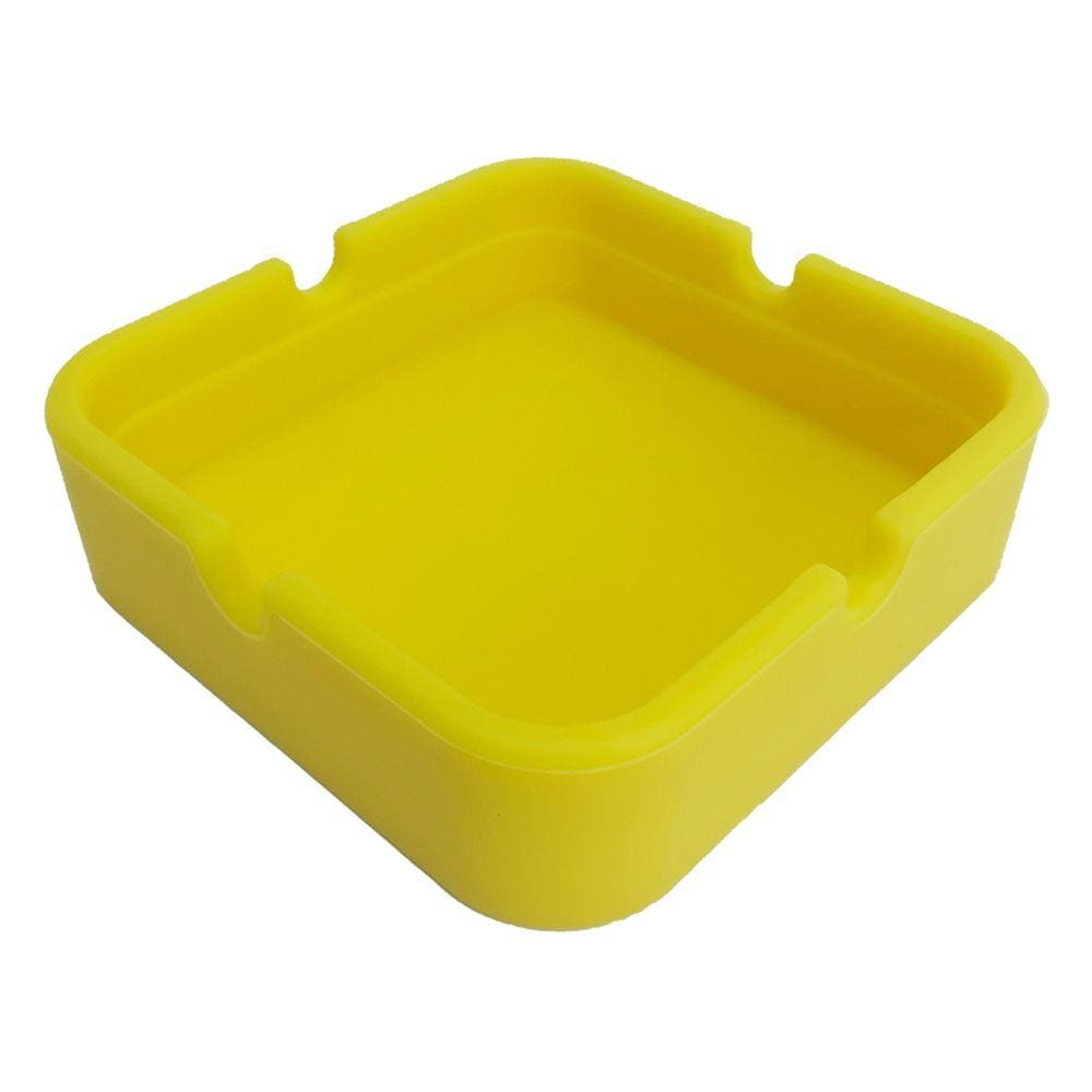Cinzeiro de Silicone Quadrado Não Queima Não Quebra Resistente Em Borracha