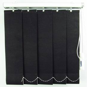 Persiana Vertical Em Tecido Crisdan Largura 1,60 X 1,40 Altura Preto