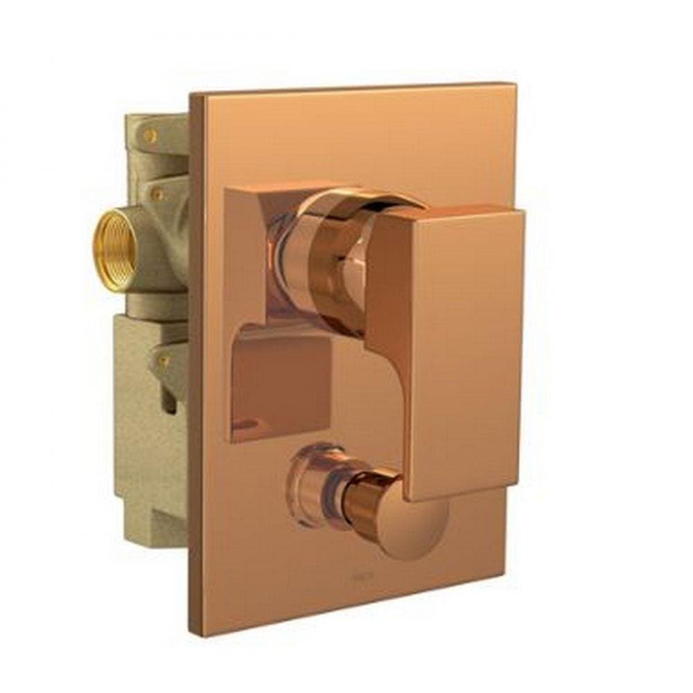 Misturador Monocomando para Chuveiro com Desviador para Banheira Unic 2294 Red Gold