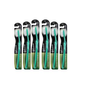 Kit com 6 Escovas Dental J&J Reach Ultra Clean Macia 40