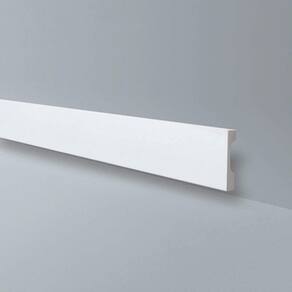Rodapé GART de Poliestireno WB7 18mmx7cm Metro Linear - caixa com 2,44 Unidade - Branco