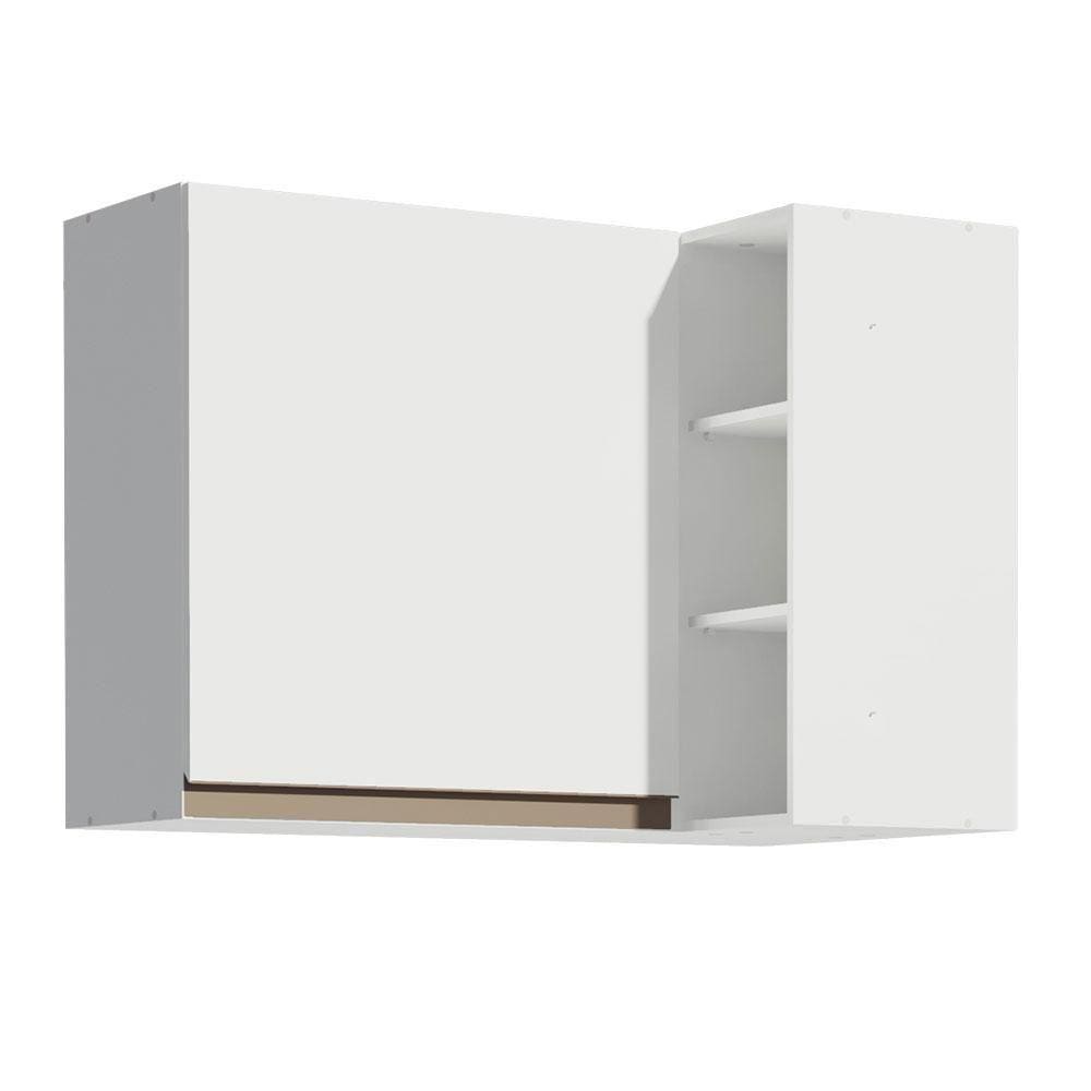 Armário Aéreo de Canto Reims 1 Porta Adega Branco Madesa