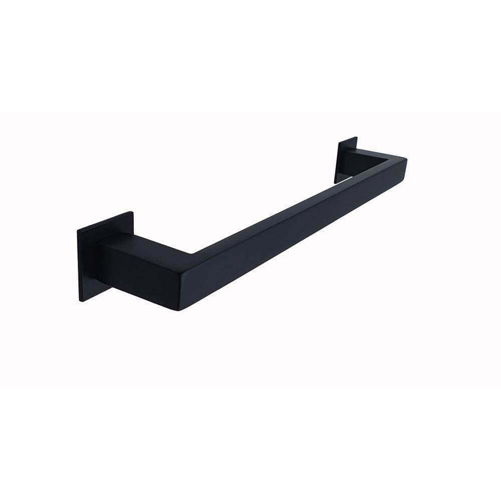 Porta Toalha De Parede Jacaraipe 40cm Preto Inox