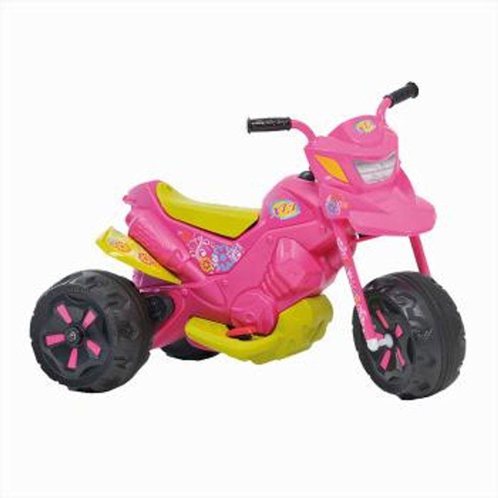 Moto Elétrica Infantil XT3 Fashion 6V - Rosa - Bandeirante