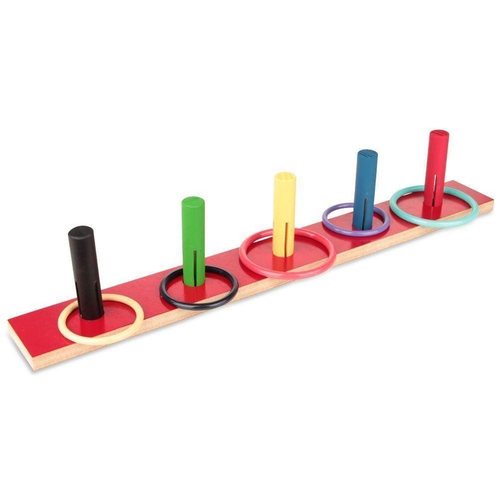 Jogo De Argolas Liso Em Mdf Com 10 Peças
