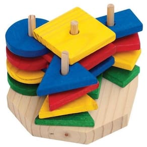 Torre De Formas Geométricas Com 16 Peças Colorida - Jottplay