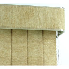 Persiana Vertical Em Tecido Blackout Com Bando Crisdan Largura 2,00 X 2,30 Altura Bege Mescla