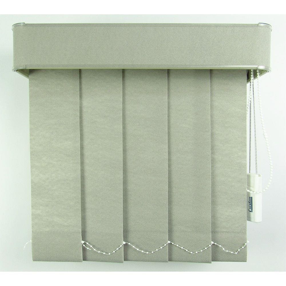 Persiana Vertical Em Tecido Blackout Com Bando Crisdan Largura 1,60 X 1,40 Altura Cinza
