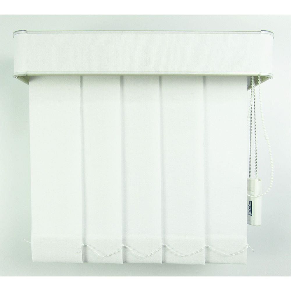 Persiana Vertical Em Tecido Blackout Com Bando Crisdan Largura 2,00 X 2,20 Altura Branco