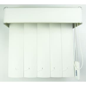 Persiana Vertical Em Pvc Com Bando Crisdan Largura 1,80 X 1,50 Altura Branco
