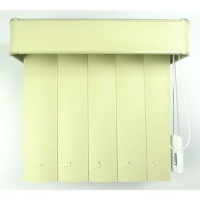 Persiana Vertical Em Pvc Com Bando Crisdan Largura 2,00 X 2,20 Altura Camurça