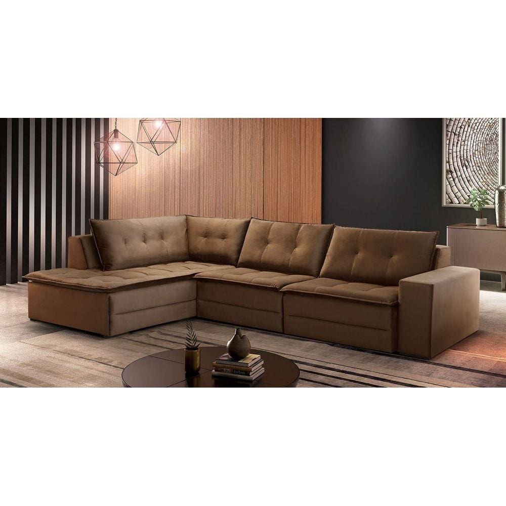 Sofa retratil d33 Casas Bahia
