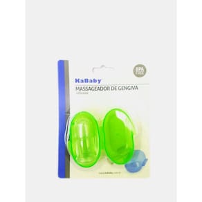 Massageador De Gengiva Silicone Verde C/ Caixa Kababy 20010V