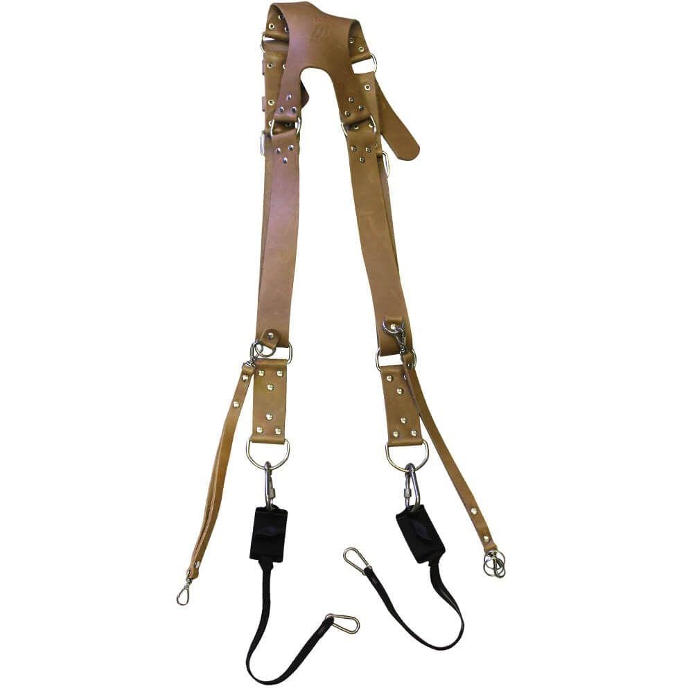 Alça Strap Dupla de Couro - Caramelo