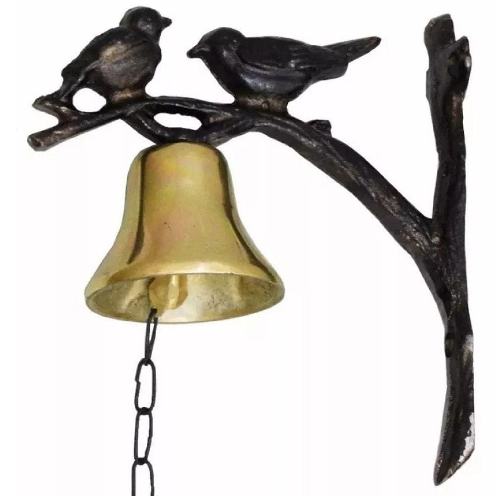 Sino Parede Metal E Bronze Pássaros Decoração Sítios Lar