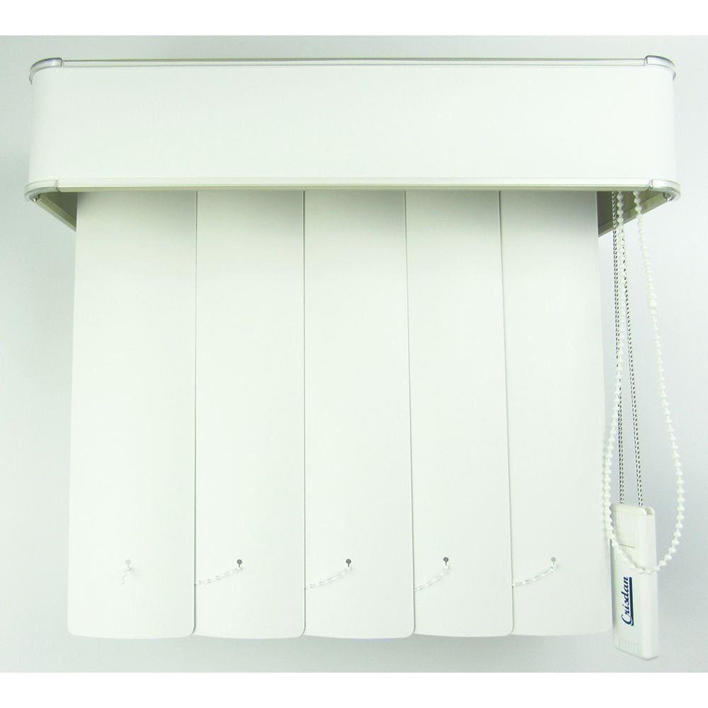 Persiana Vertical Em Pvc Com Bando Crisdan Largura 2,00 X 2,20 Altura Branco