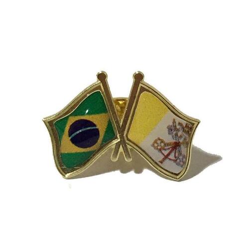 Pin Da Bandeira Do Brasil X Vaticano