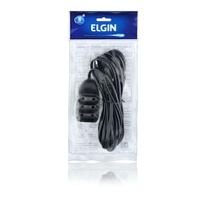 Extensão Elétrica 3 tomadas Bivolt 10A 250V Elgin EX203-5M